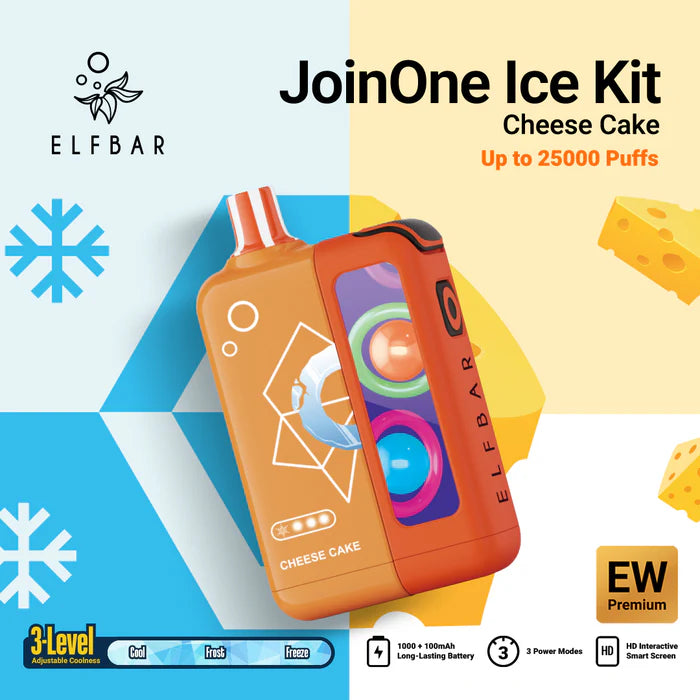 ELFBAR JOINONE ICE 25000 PUFFS PREFILLED KIT 5%