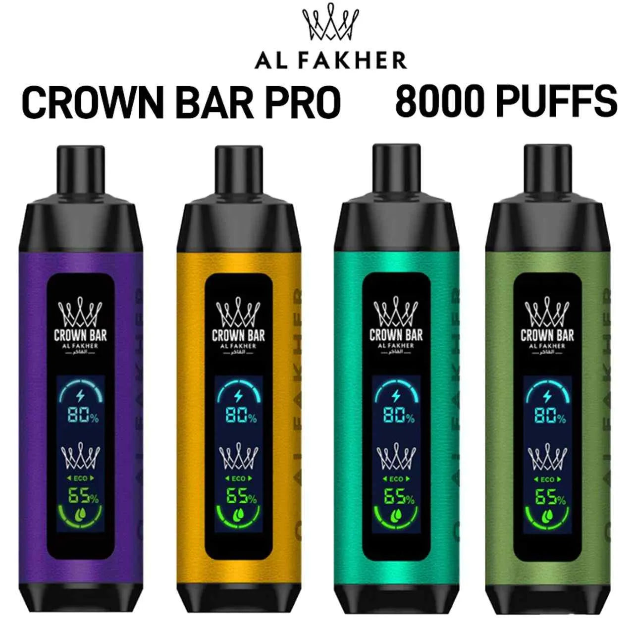 AL FAKHER CROWN BAR 8000 PRO PUFFS (DTL) Dragon Vape AL FAKHER CROWN BAR 8000 PRO PUFFS (DTL) Dragon Vape