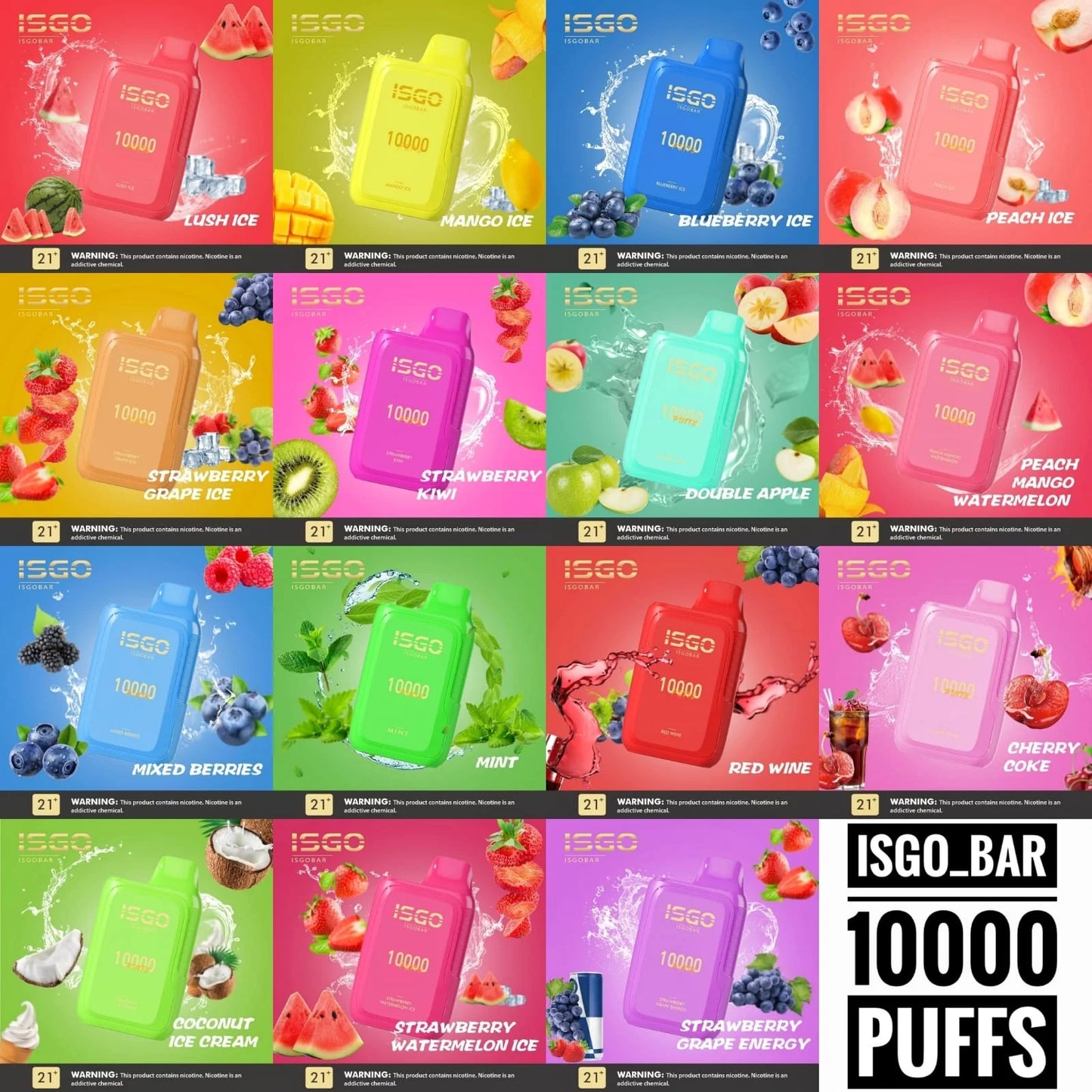 ISGO BAR 10000 PUFFS 5%