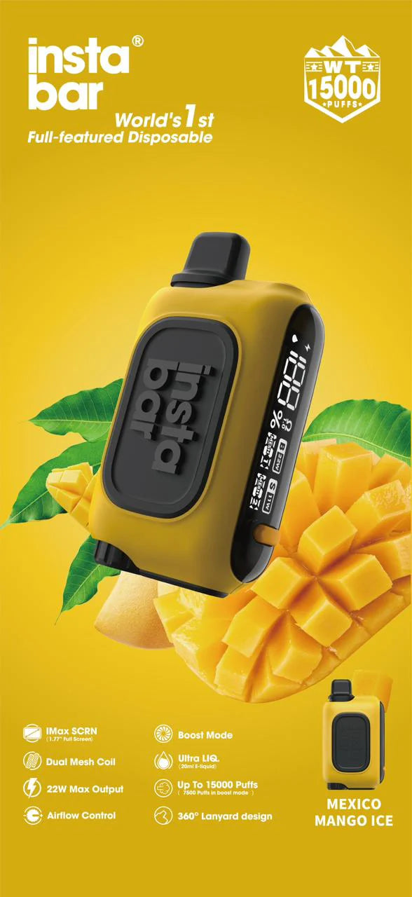 INSTABAR WT15000 PUFFS 5%