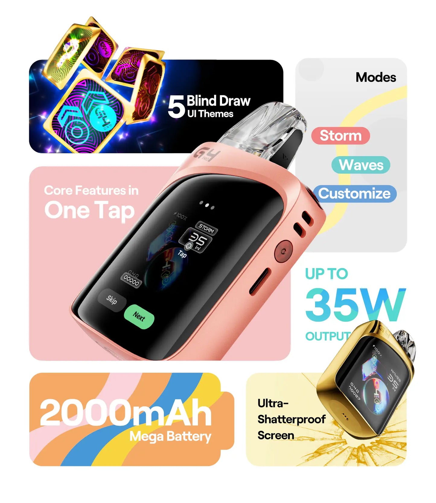 UWELL - CALIBURN G4 PRO KOKO POD KIT 2000mah