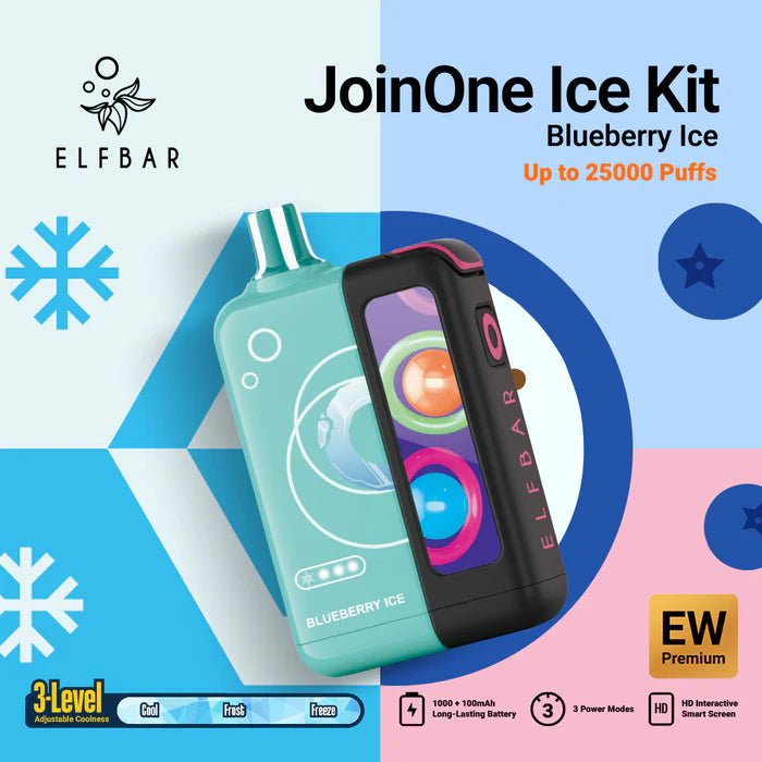 ELFBAR JOINONE ICE 25000 PUFFS PREFILLED KIT 5%