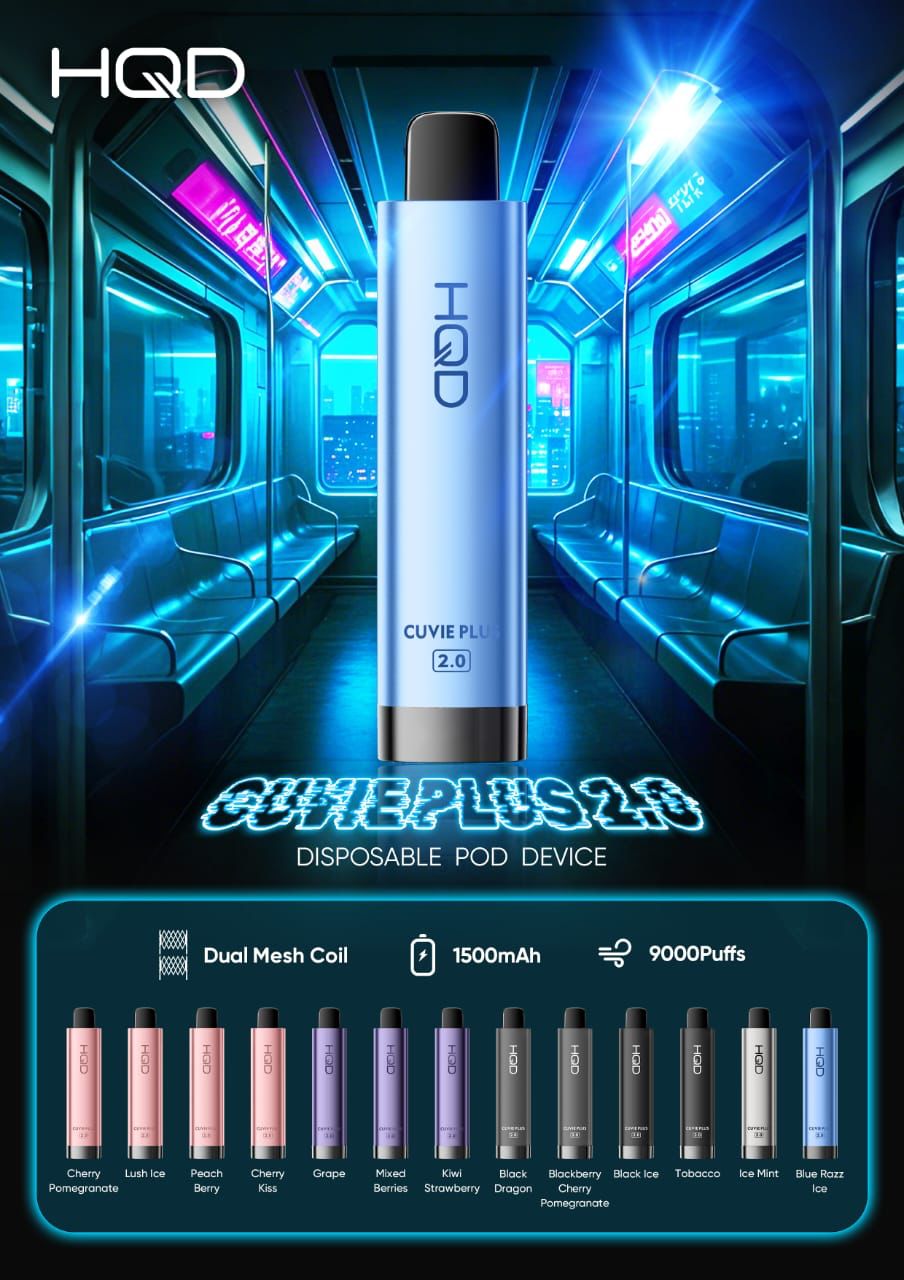 HQD CUVIE PLUS 9000 PUFFS 5%