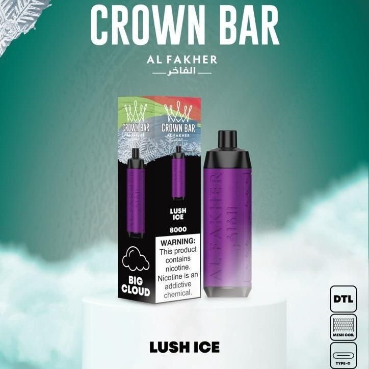 AL FAKHER CROWN BAR 8000 PUFFS (DTL)