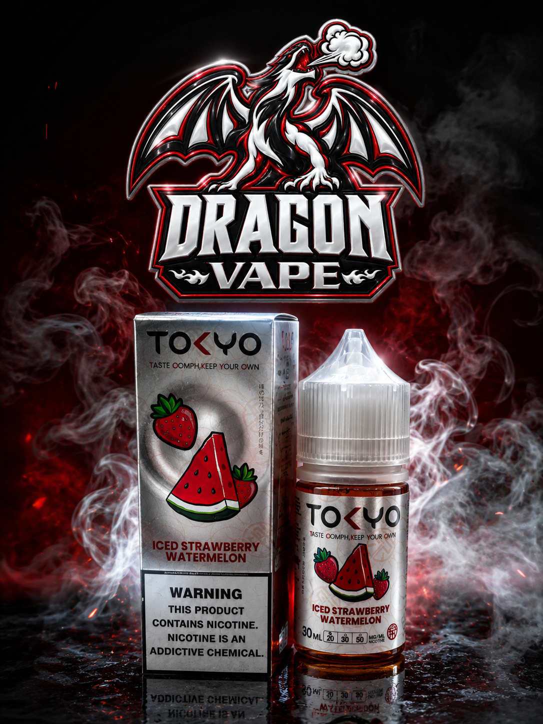 TOKYO - ICED STRAWBERRY WATERMELON 30ML [SALTNIC]