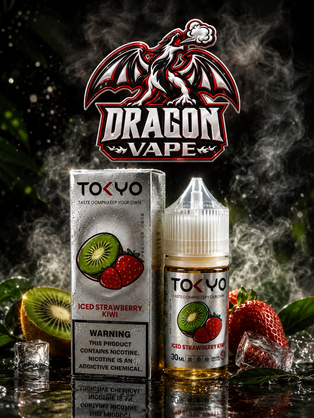 TOKYO - ICED STRAWBERRY KIWI 30ML [SALTNIC]