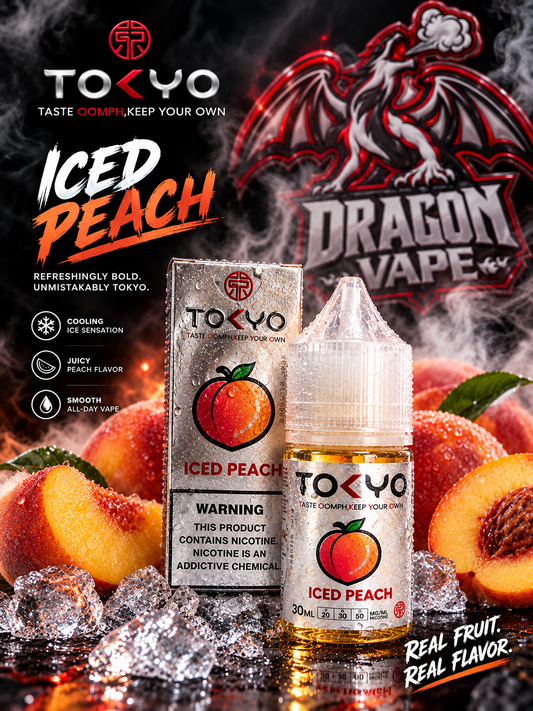 TOKYO - ICED PEACH 30ML [SALTNIC]