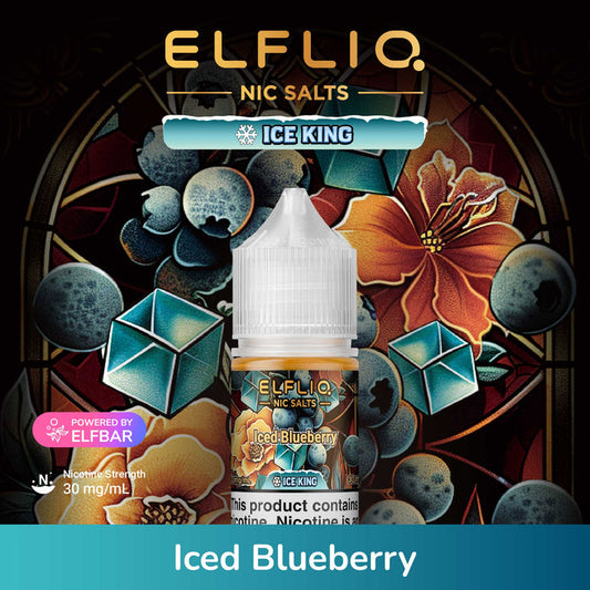 ELFLIQ NIC SALTS ICE KING - ICED BLUEBERRY 30ML [SALTNIC]