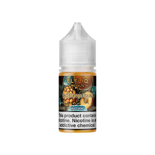 ELFLIQ NIC SALTS ICE KING - ICED MANGO PEACH 30ML [SALTNIC]