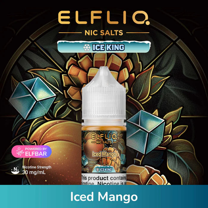 ELFLIQ NIC SALTS ICE KING - ICED MANGO 30ML [SALTNIC]