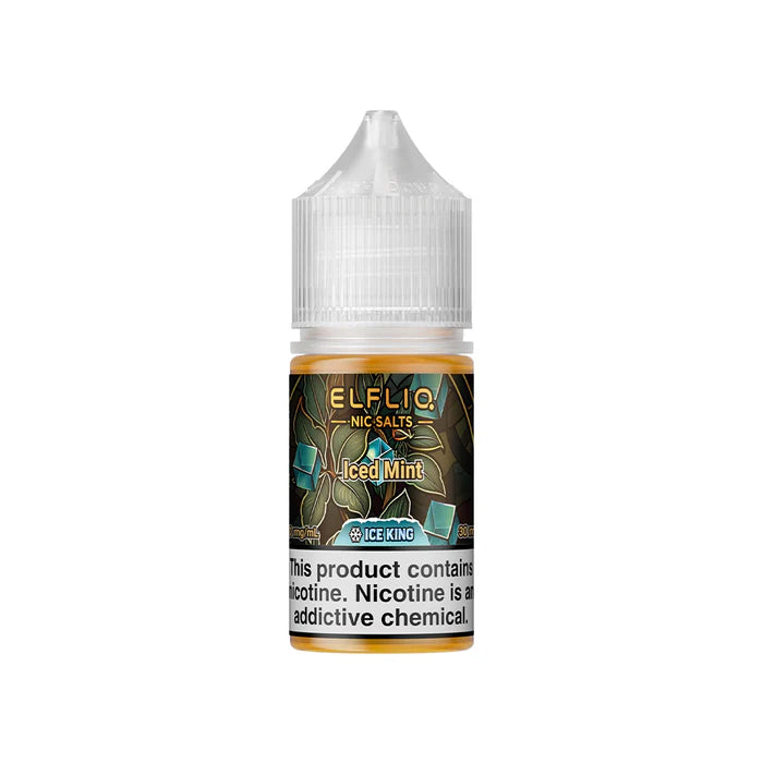 ELFLIQ NIC SALTS ICE KING - ICED MINT 30ML [SALTNIC]