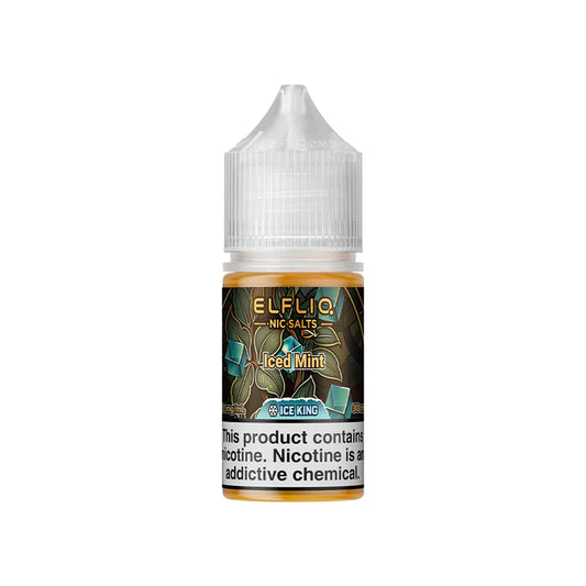 ELFLIQ NIC SALTS ICE KING - ICED MINT 30ML [SALTNIC]