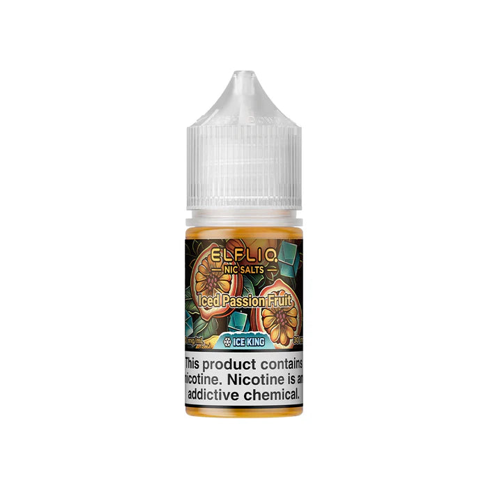 ELFLIQ NIC SALTS ICE KING - ICED PASSION FRUIT 30ML [SALTNIC]