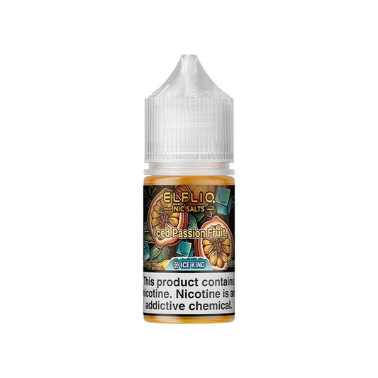 ELFLIQ NIC SALTS ICE KING - ICED PASSION FRUIT 30ML [SALTNIC]