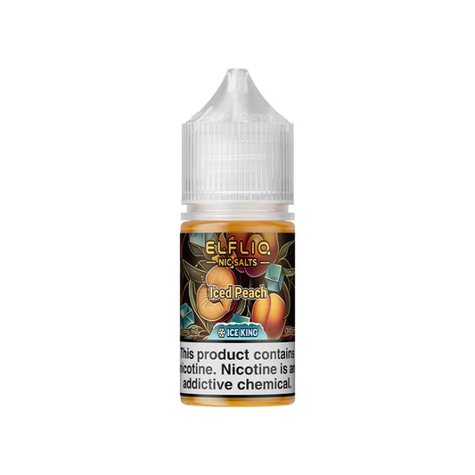 ELFLIQ NIC SALTS ICE KING - ICED PEACH 30ML [SALTNIC]