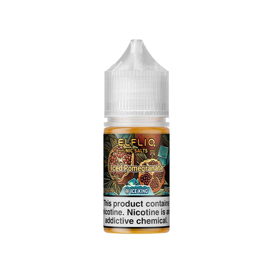ELFLIQ NIC SALTS ICE KING - ICED POMEGRANATE 30ML [SALTNIC]