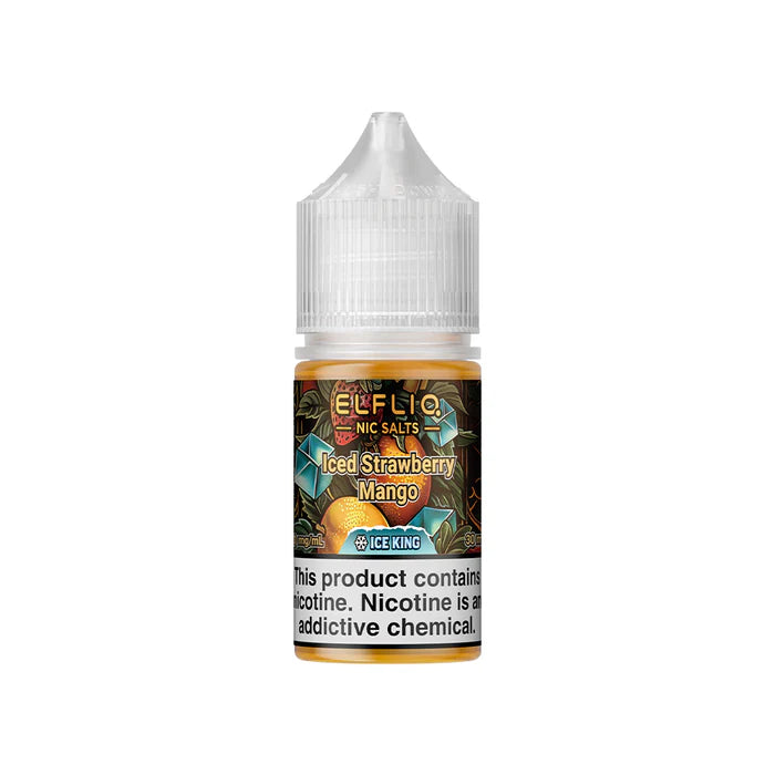 ELFLIQ NIC SALTS ICE KING - ICED STRAWBERRY MANGO 30ML [SALTNIC]
