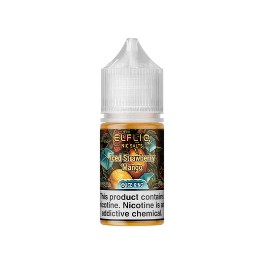 ELFLIQ NIC SALTS ICE KING - ICED STRAWBERRY MANGO 30ML [SALTNIC]