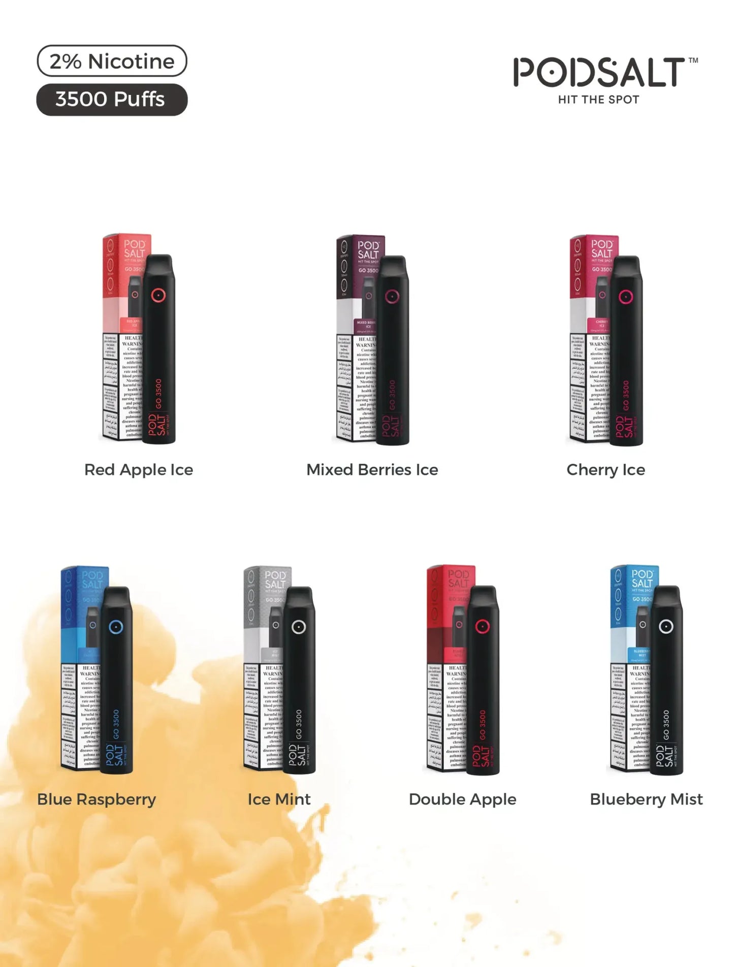 POD SALT GO 3500 PUFFS 2%