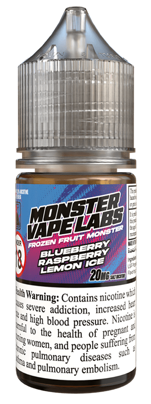 MONSTER VAPE LABS BLUEBERRY RASPBERRY LEMON ICE 30ML [SALTNIC]