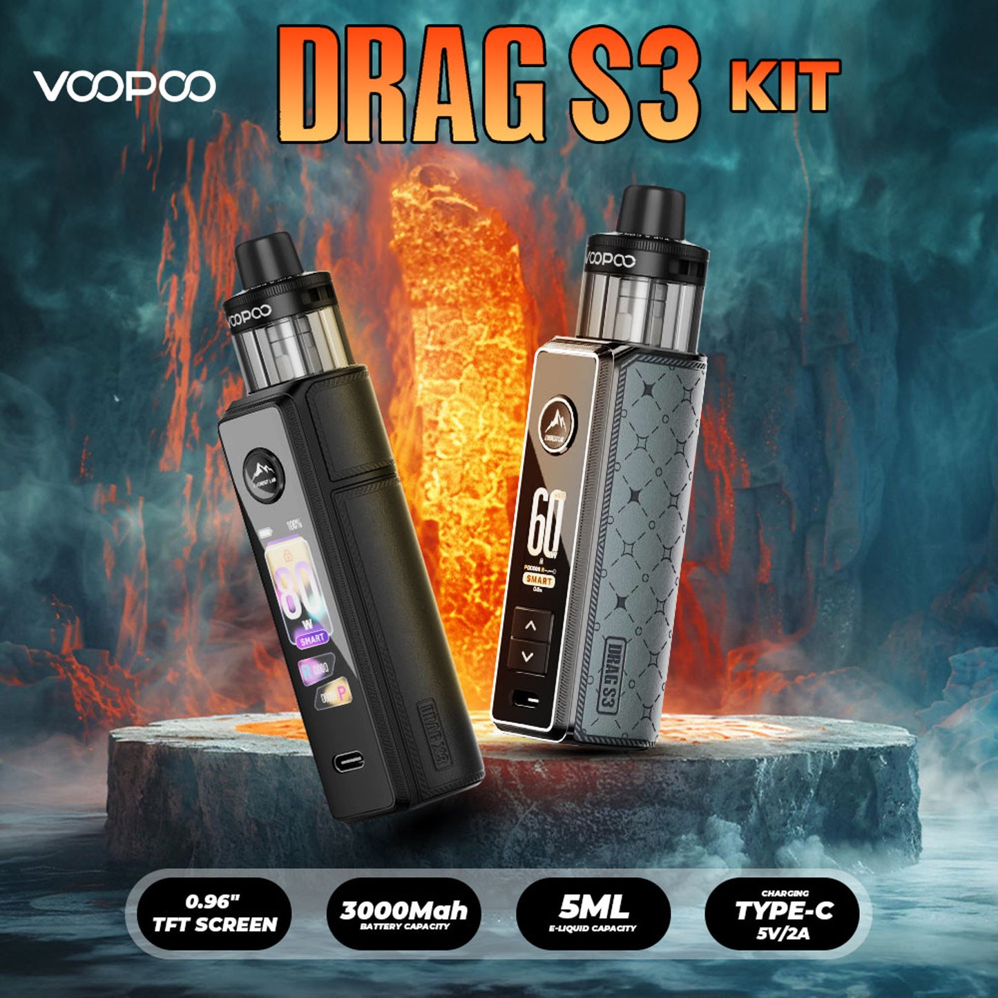 VOOPOO - DRAG S3 60W POD KIT 3000mah