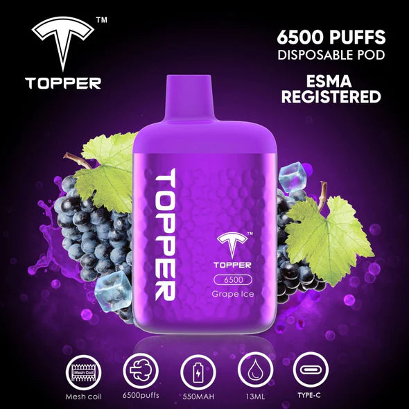 TOPPER - DISPOSABLE 6500 PUFFS 2%