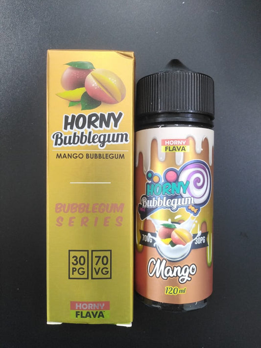 HORNY FLAVA - HORNY BUBBLEGUM -MANGO BUBBLEGUM 120ML