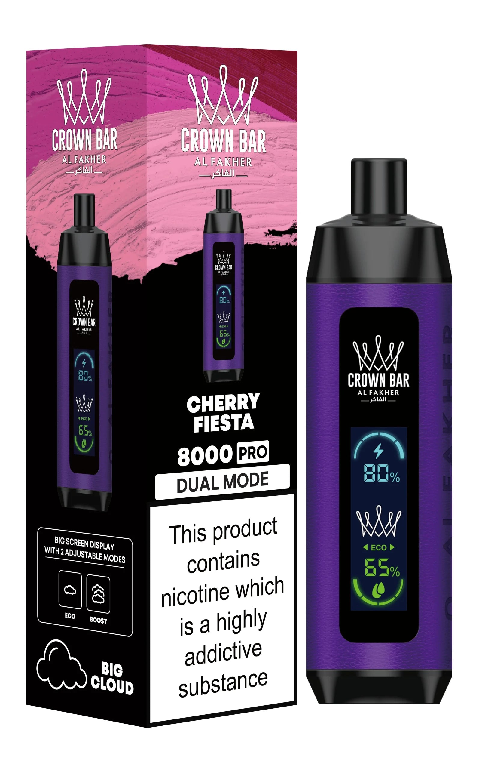 AL FAKHER CROWN BAR 8000 PRO PUFFS (DTL) Dragon Vape AL FAKHER CROWN BAR 8000 PRO PUFFS (DTL) Dragon Vape