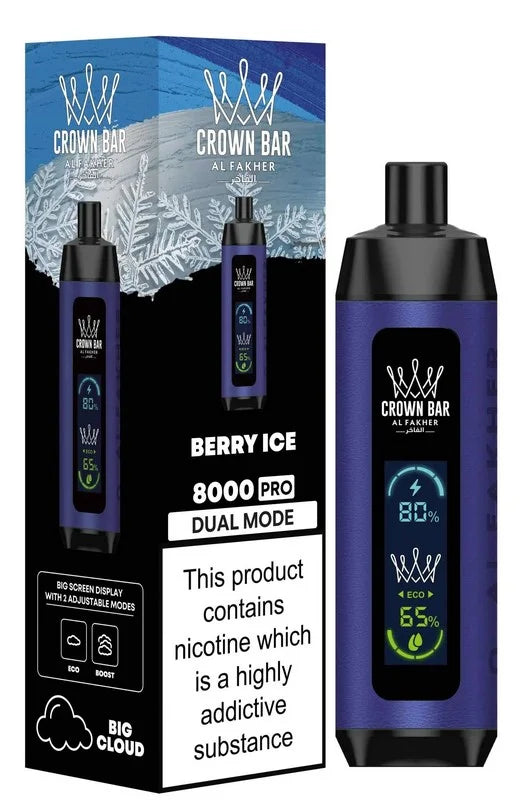 AL FAKHER CROWN BAR 8000 PRO PUFFS (DTL)