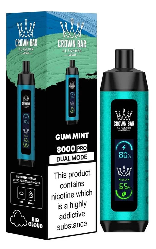 AL FAKHER CROWN BAR 8000 PRO PUFFS (DTL)
