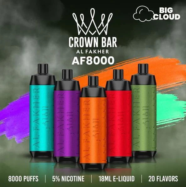 AL FAKHER CROWN BAR 8000 PUFFS (DTL)