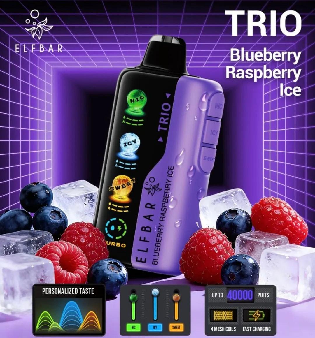 ELFBAR TRIO 40000 PUFFS 5% (NIC,ICE,SWEET)