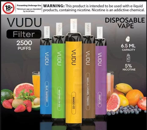 VUDU FILTER 2500 PUFFS 50MG