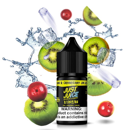 JUST JUICE - KIWI & CRANBERRY ON ICE 30ML [SALTNIC]